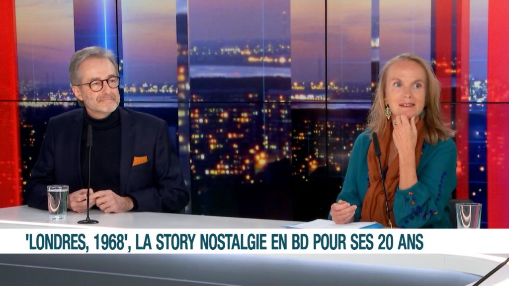 Sur le plateau des Visiteurs du Soir sur LN24 avec Jim Nejman