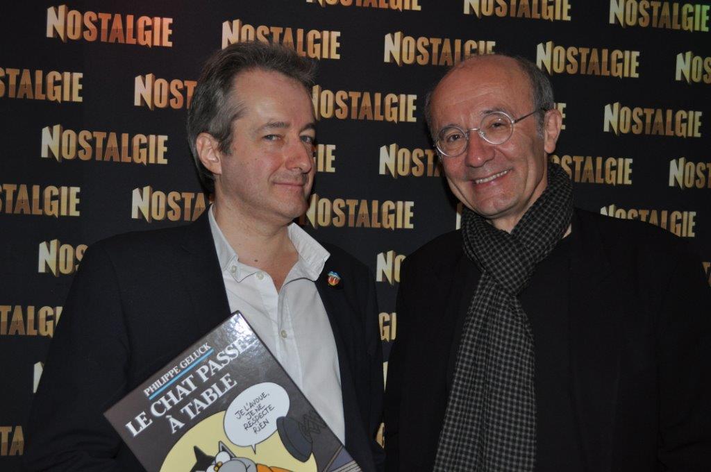 Avec Philippe Geluck, 2015