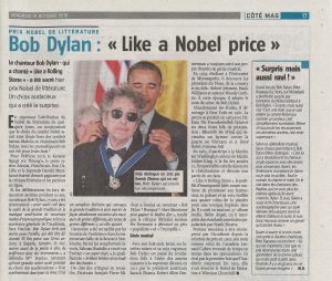 L'Avenir du 14/10/2016