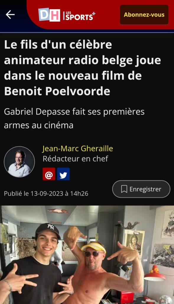 Premier article pour mon fils et c'est une grande joie.