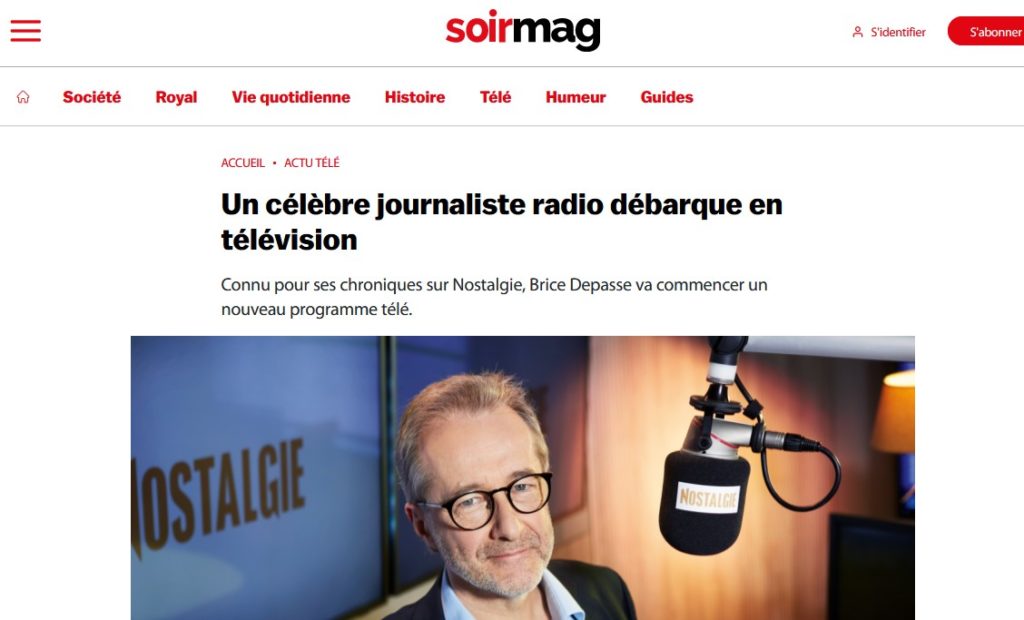 Dans le Soir Mag de la semaine du 18 décembre