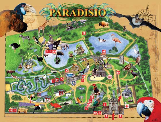 Plan parc Paradisio