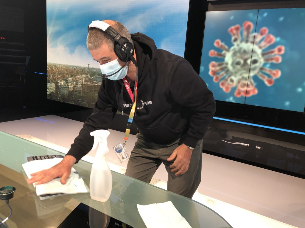 Jour 47: 44 eme jour de confinement.A La RTBF...Salvatore Insalaco fait partie de celles et ceux qui font tout pendant cette période troublée pour permettre aussi aux téléspectatrices et téléspectateurs de recevoir une information de service public !
