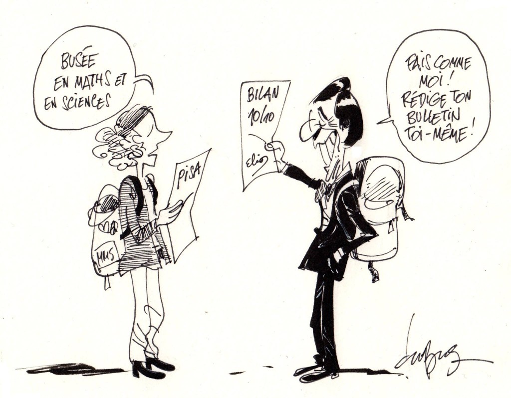 Selon l'enquête PISA, les élèves francophones sont (beaucoup) moins bons en maths que les élèves flamandophones. Mais ils sont (un peu) meilleurs en français.  Et ça, c'est encourageant.