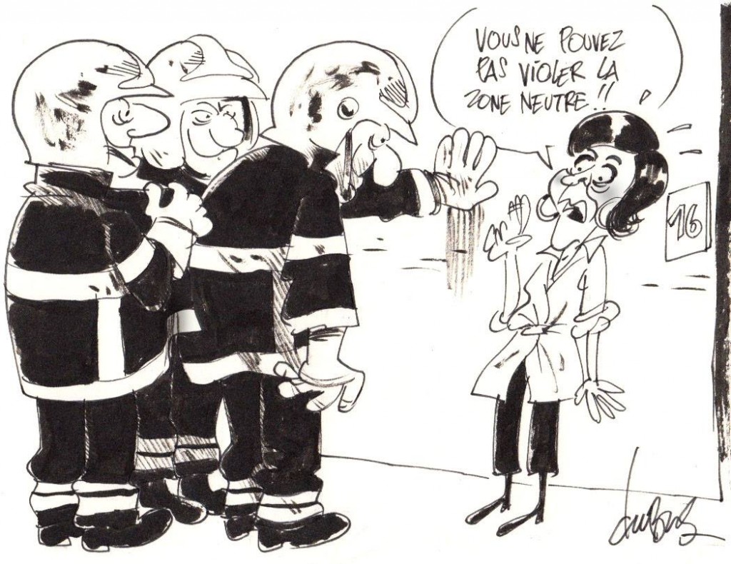 Quand pompier fâché, pompier toujours faire ainsi(1)