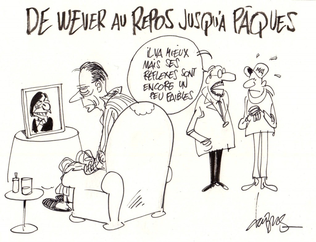 Il reviendra à Pâââques, mironton, mironton, mirontaine. Il reviendra à Pââââques ou à la Trinité. (air connu)
