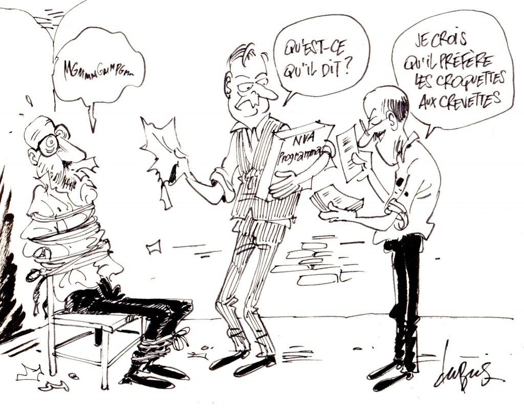 Et pendant ce temps, quelque part dans une cave, les négociations se poursuivent...(1)