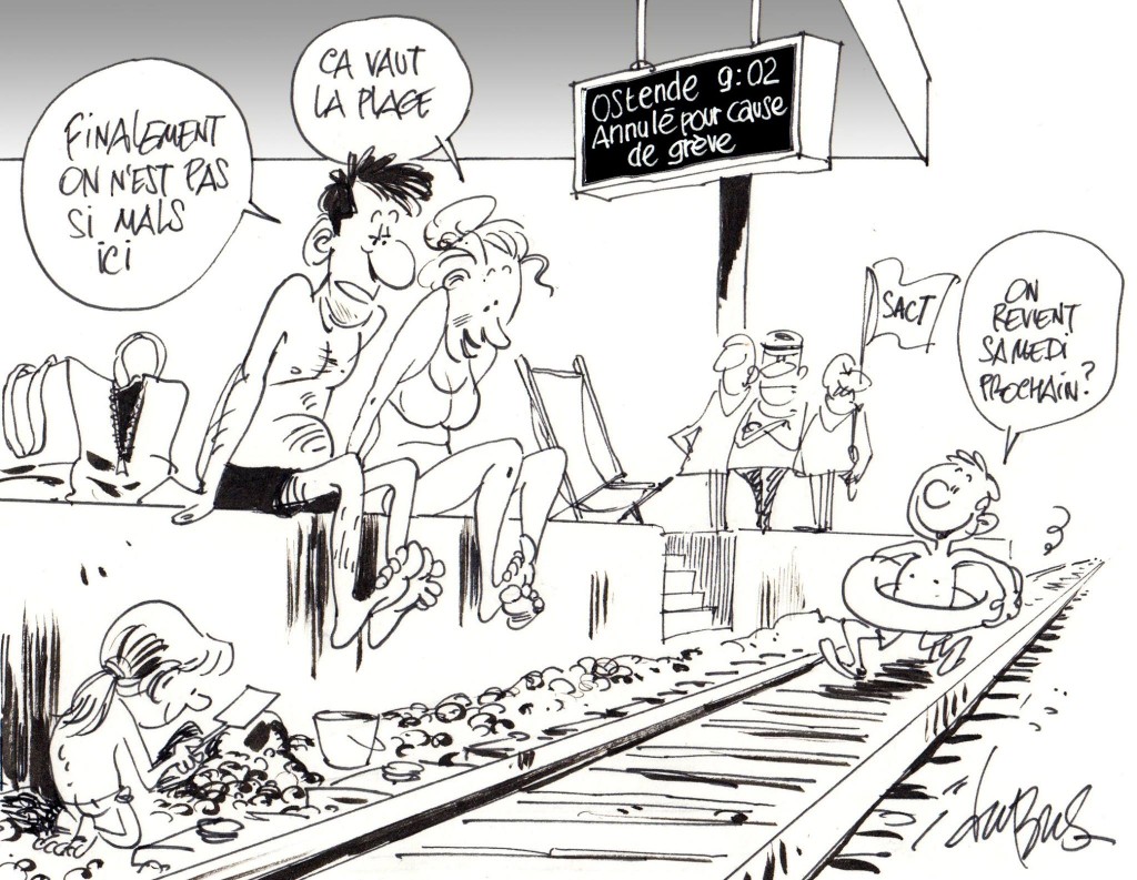 Allongés sur la grève...