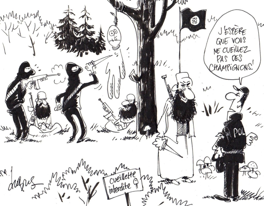 Amis djihadistes, attention ! La police veille.