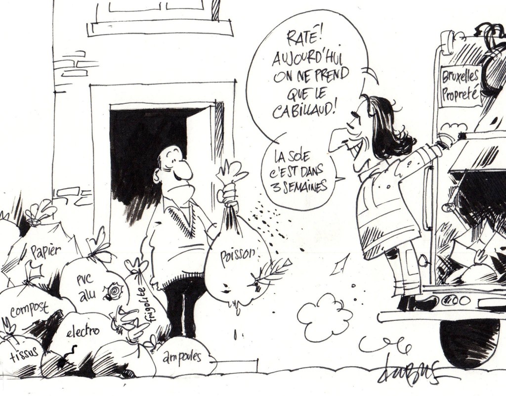 Triera bien qui triera le dernier.  (Pour les jeux de mots pourris, c'est le sac jaune.)