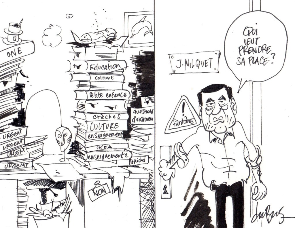 Et en plus, le cabinet est hanté.