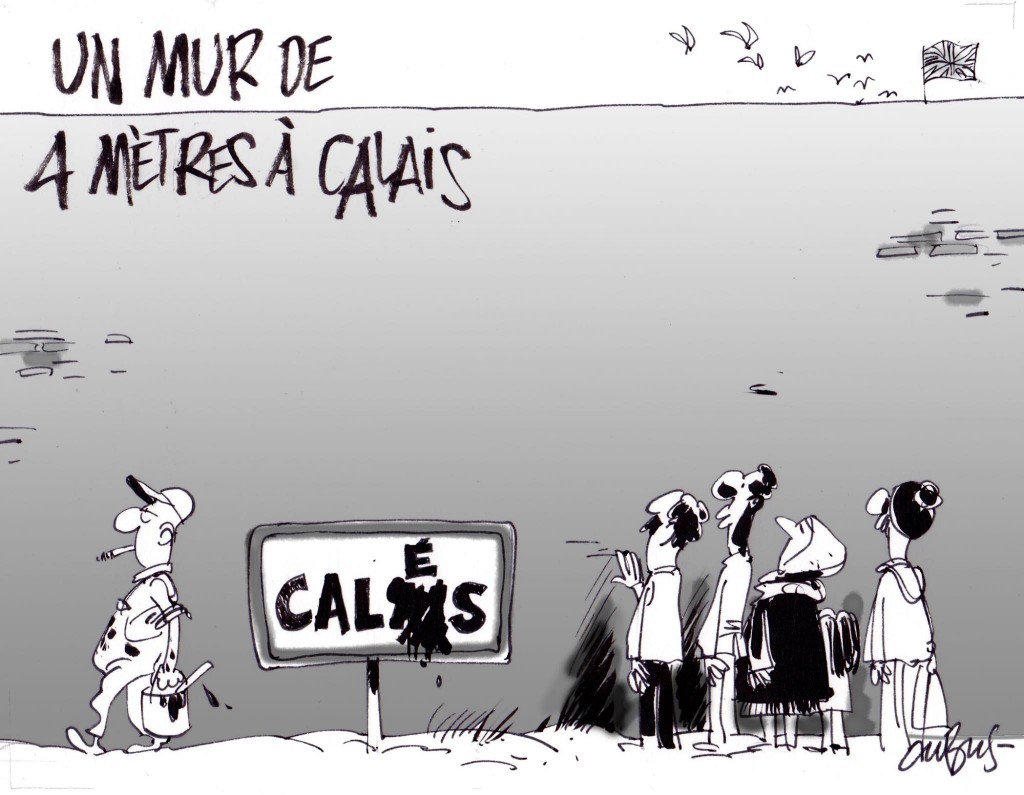 Avec le mur du nord Pour dernier terrain vague