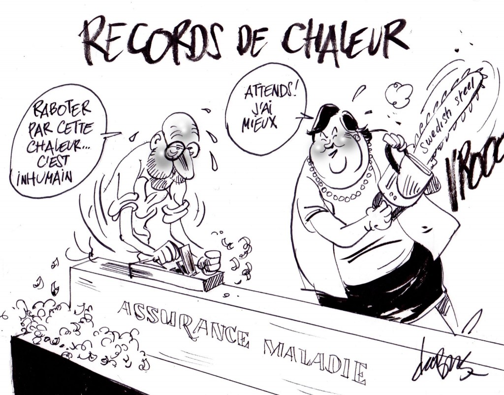 Une pensée pour ceux qui doivent travailler dur sous la canicule.