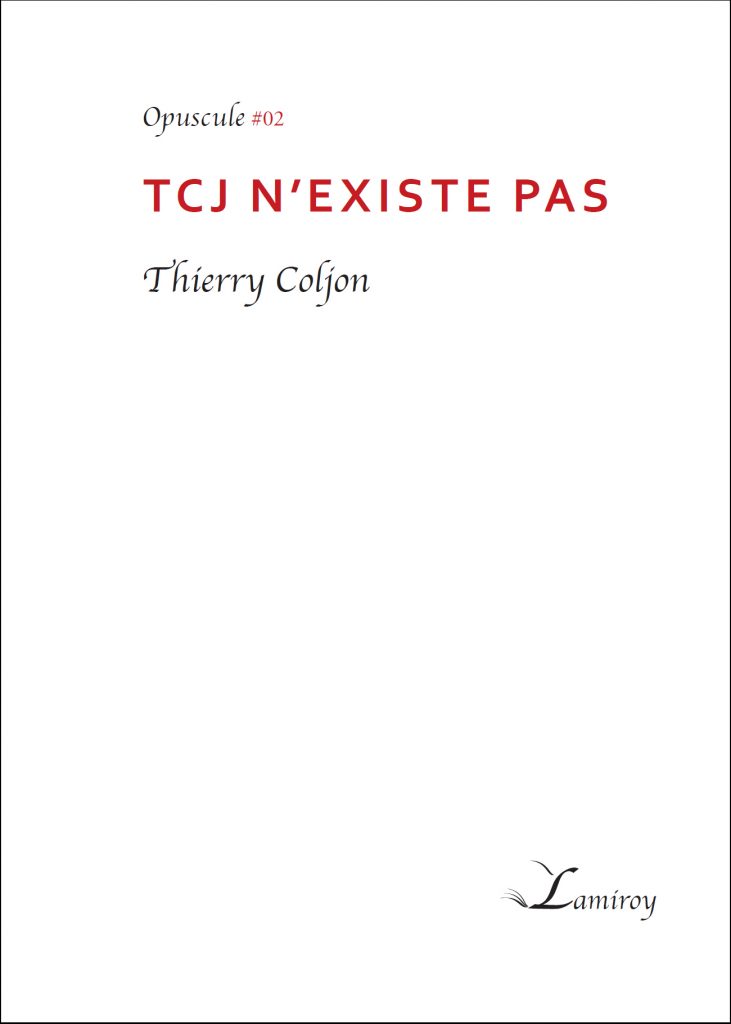 opuscule thierry coljon