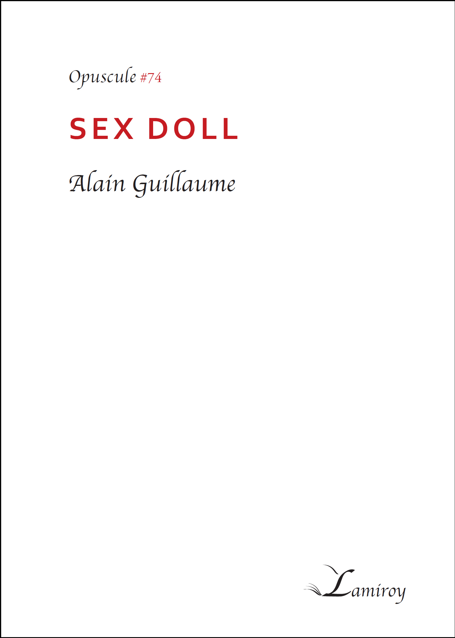 Alain Guillaume Sex Doll HD bord noir