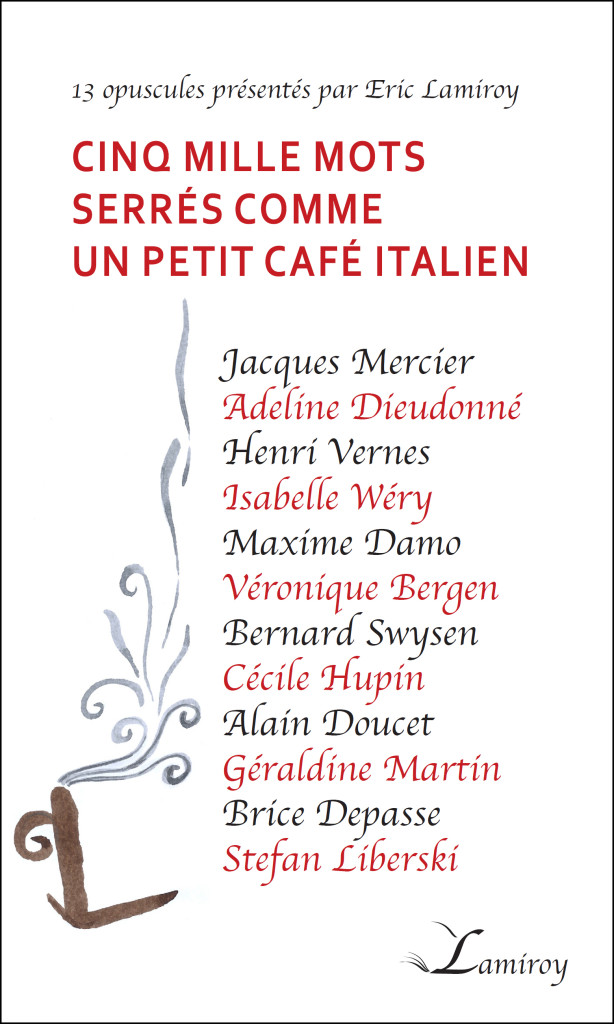 Cinq mille mots serrés comme un petit café italien HD bord noir